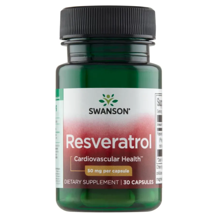 obrazek 1 Swanson Resveratrol 50 mg Kapsułki