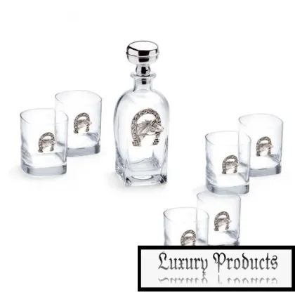 Zdjęcie Stylowa karafka z 6 szklankami do whisky