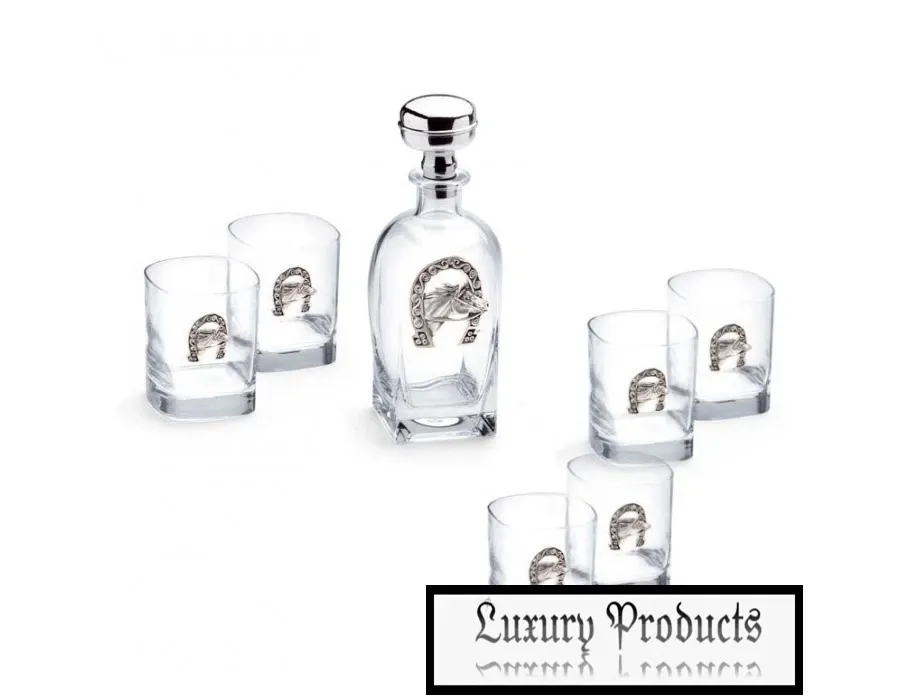 obrazek 1 Stylowa karafka z 6 szklankami do whisky
