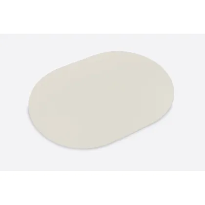 Picture A wonderful leather table mat in a beautiful white color - for the office