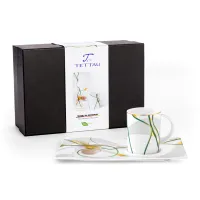 Picture Original set - a mug with a stand with a unique pattern - Tettau