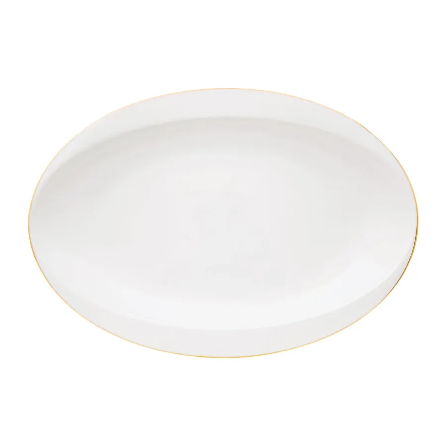 obrazek 1 Prestiżowy owalny półmisek porcelanowy 35 cm prosto z Portugalii - Porcel