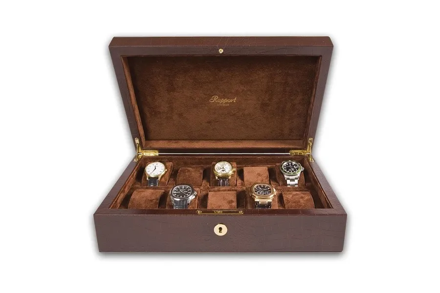 obrazek 1 Brązowy Collector Box L265 na 10 zegarków - na upominek!
