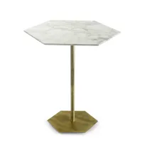 Zdjęcie Elegancki sześciokątny stół jadalniany H.75xL.70xP.60,5 cm