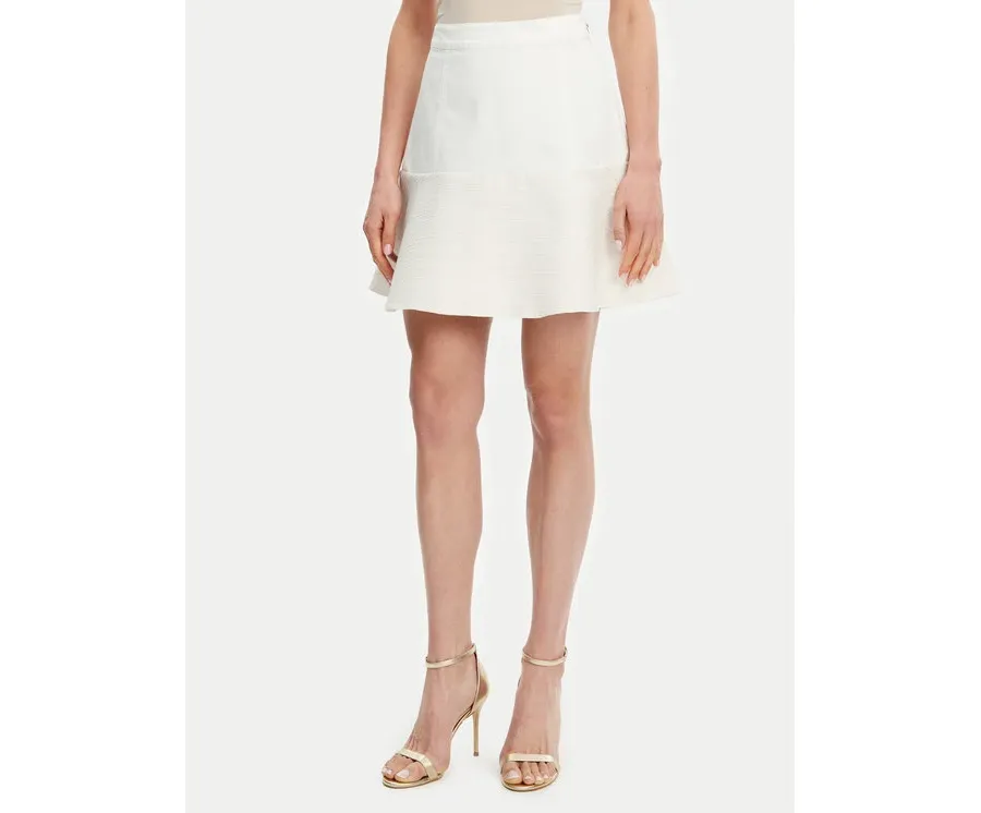 obrazek 1 Guess Spódnica mini W5GD87 WH610 Écru Regular Fit