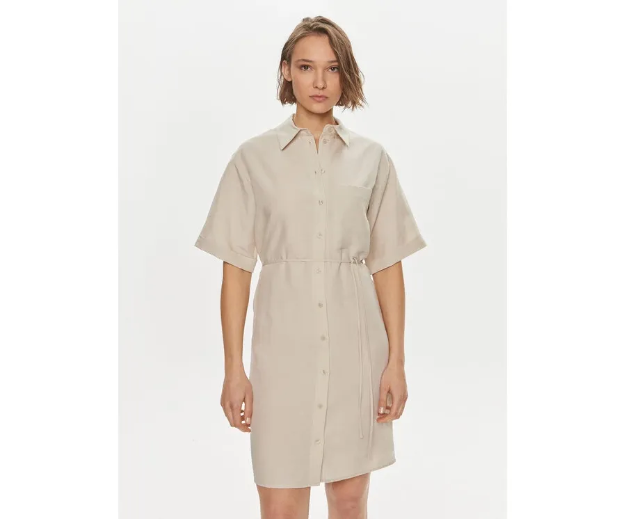 obrazek 1 Calvin Klein Sukienka koszulowa K20K206697 Beżowy Relaxed Fit