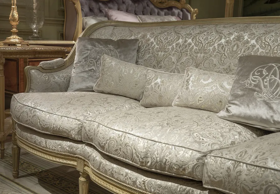 obrazek 5 Wyjątkowa włoska sofa w komplecie z 6-cioma poduszkami