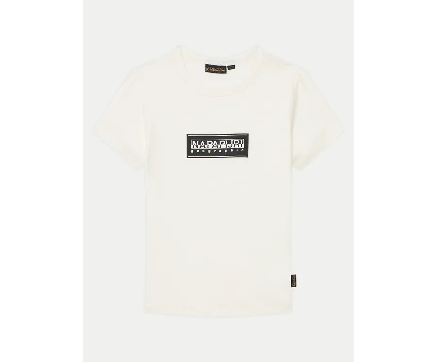 obrazek 1 Napapijri T-Shirt Chamois NP0A4ILE S Biały Regular Fit