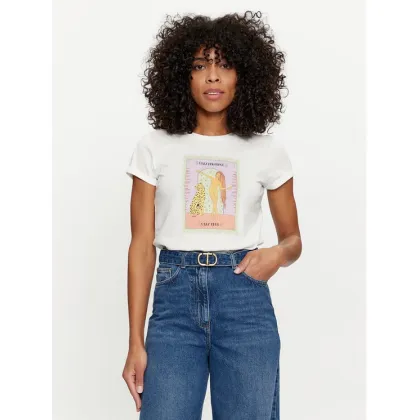 Zdjęcie TWINSET T-Shirt 241TT2411 Biały Regular Fit