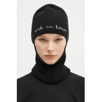 Zdjęcie Fiorucci kominiarka wełniana Embroidered Balaklava kolor czarny U01FPAHA217KN05BK01