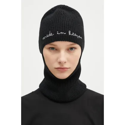 Zdjęcie Fiorucci kominiarka wełniana Embroidered Balaklava kolor czarny U01FPAHA217KN05BK01