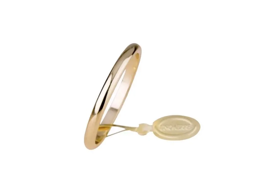 obrazek 1 Elegancka obrączka w kolorze różowego złota 3mm