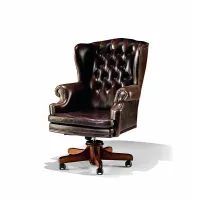 Zdjęcie Ekskluzywny wyściełany fotel obrotowy Berghere