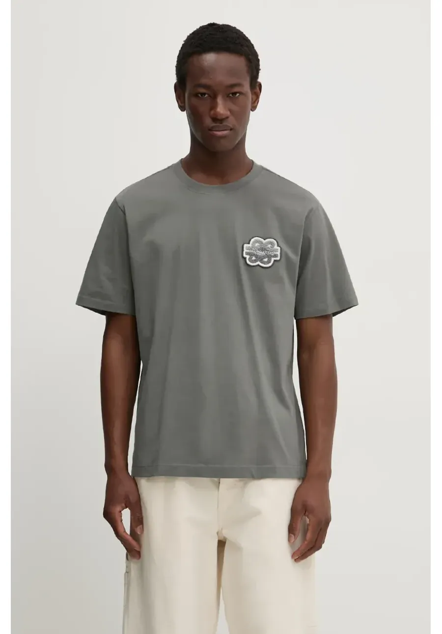 obrazek 1 Filling Pieces t-shirt bawełniany Gowtu Gun kolor szary z aplikacją 74433926002