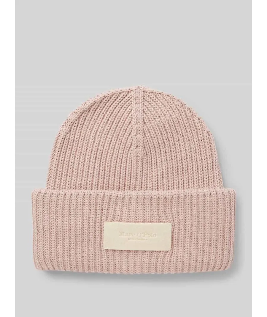 obrazek 1 Czapka beanie z czystej bawełny z naszywką z logo