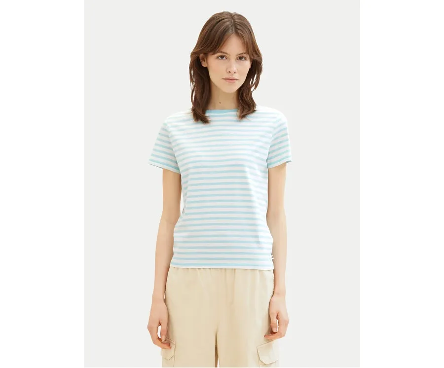 obrazek 1 Tom Tailor Denim T-Shirt 1035867 Zielony Boxy Fit