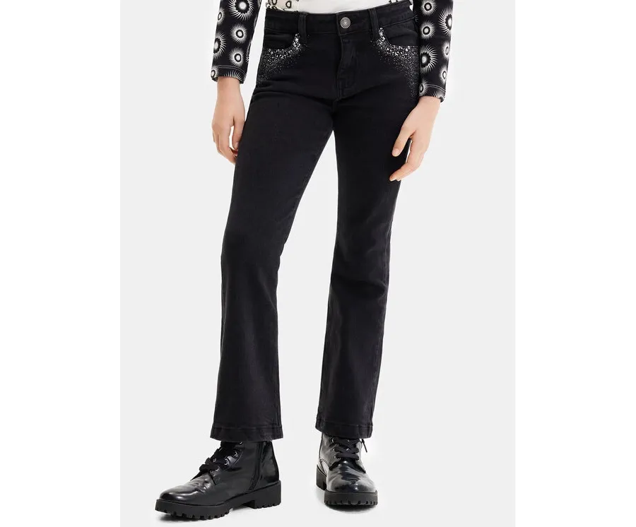 obrazek 1 Desigual Jeansy 23WGDD06 Czarny Regular Fit