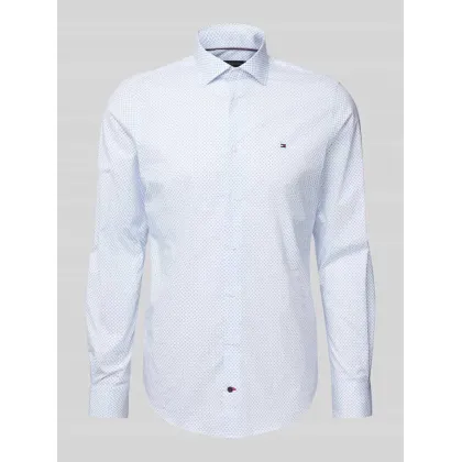 Zdjęcie Koszula biznesowa o kroju slim fit z listwą guzikową