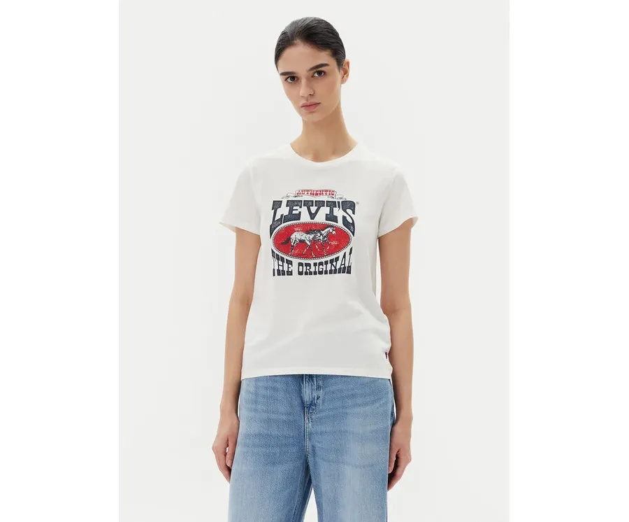 obrazek 1 Levi's® T-Shirt Perfect 17369-3022 Biały Standard Fit