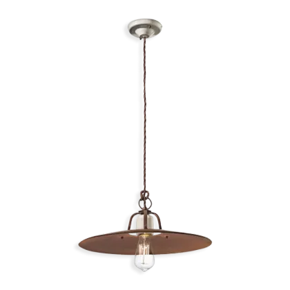 Zdjęcie Oryginalna włoska lampa wisząca Grunge w stylu retro