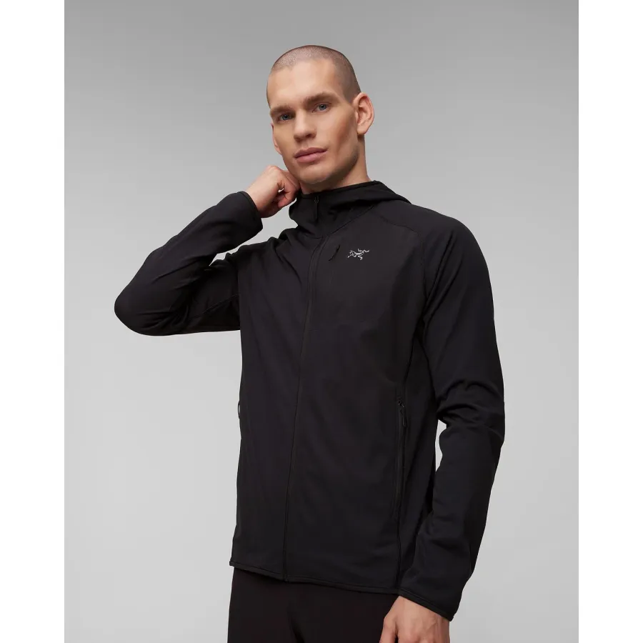 obrazek 1 Czarna Bluza Midlayer Męska Arcteryx Delta Hdy M