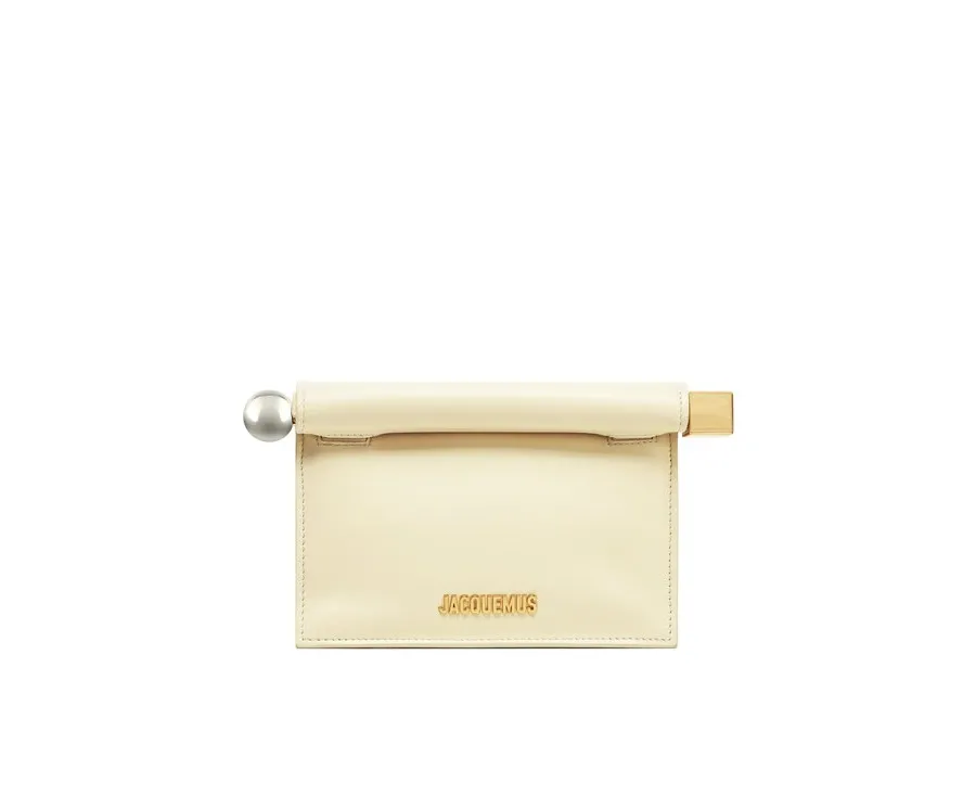 obrazek 1 JACQUEMUS Torebka La Petite Pochette Rond C 241BA392-3171 Écru