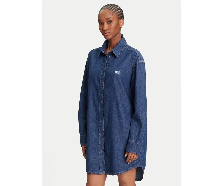 obrazek 1 Tommy Jeans Sukienka jeansowa DW0DW21420 Granatowy Relaxed Fit