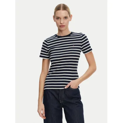 Zdjęcie Tommy Hilfiger T-Shirt New Cody WW0WW40587 Granatowy Slim Fit