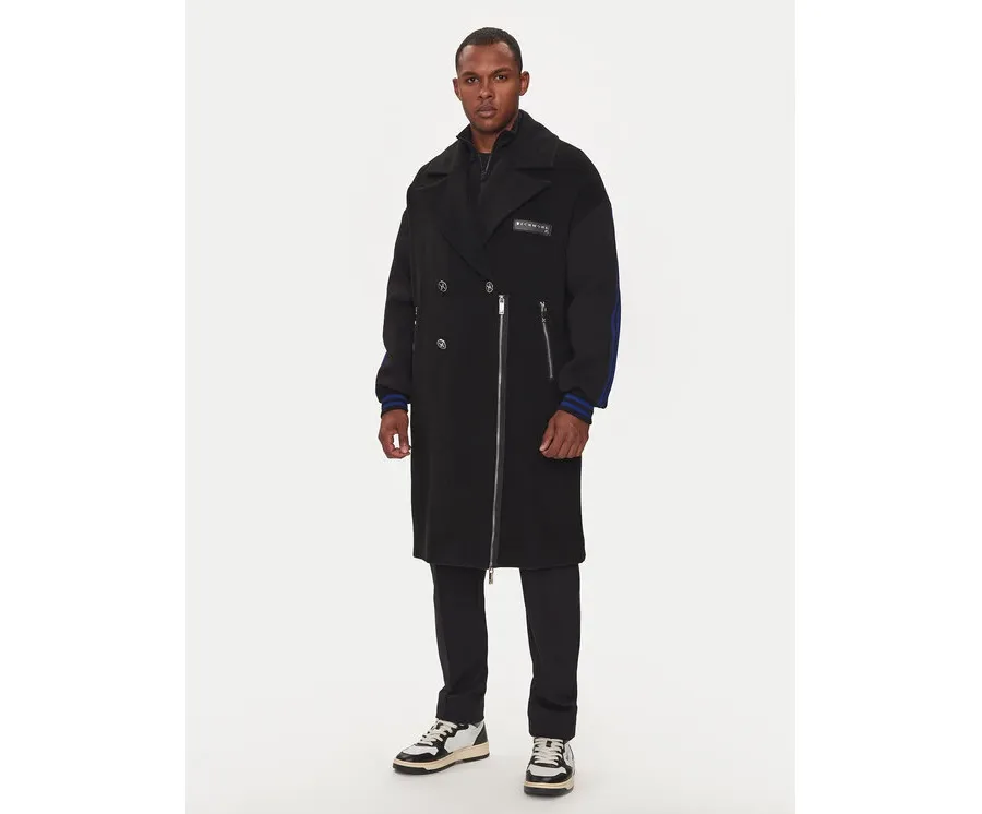 obrazek 1 Richmond X Płaszcz wełniany Mattag UMA24065CP Czarny Regular Fit