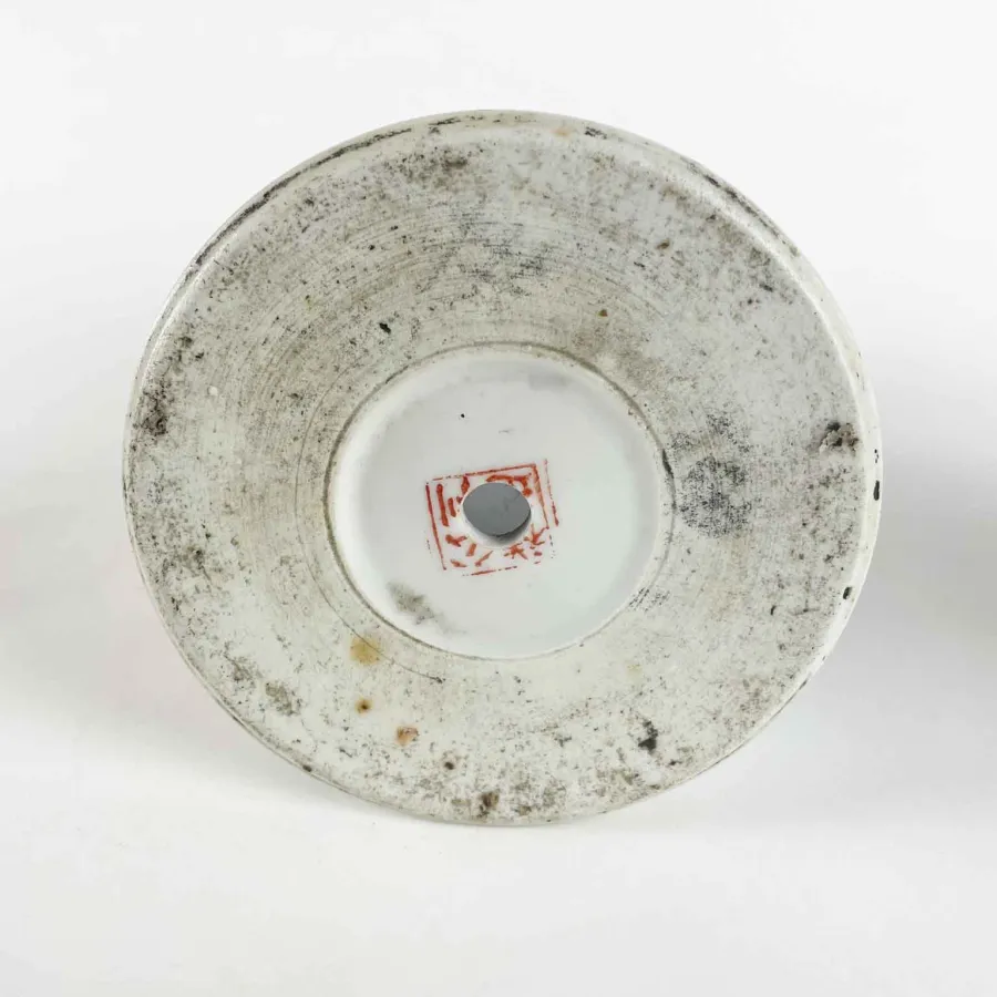 obrazek 5 Para chińskich wazonów porcelanowych, początek XX wieku