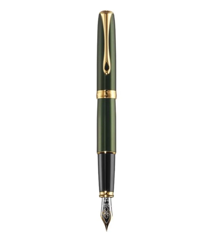 obrazek 1 Eleganckie pióro wieczne Excellence A2 zielone/złote, 14ct