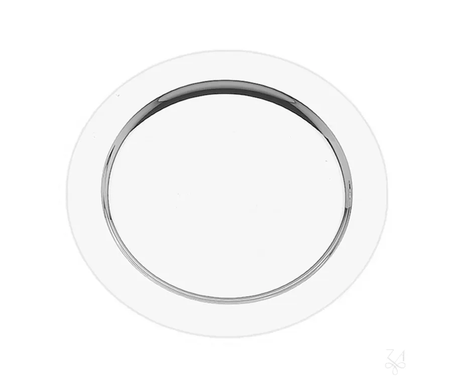 obrazek 1 Okrągły srebrny talerz na ciasto o klasycznym kształcie - Zaramella Argenti