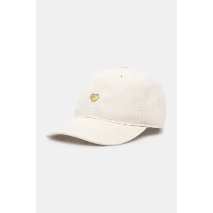 Zdjęcie Carhartt WIP czapka z daszkiem Heart Metal Cap kolor beżowy gładka I034609