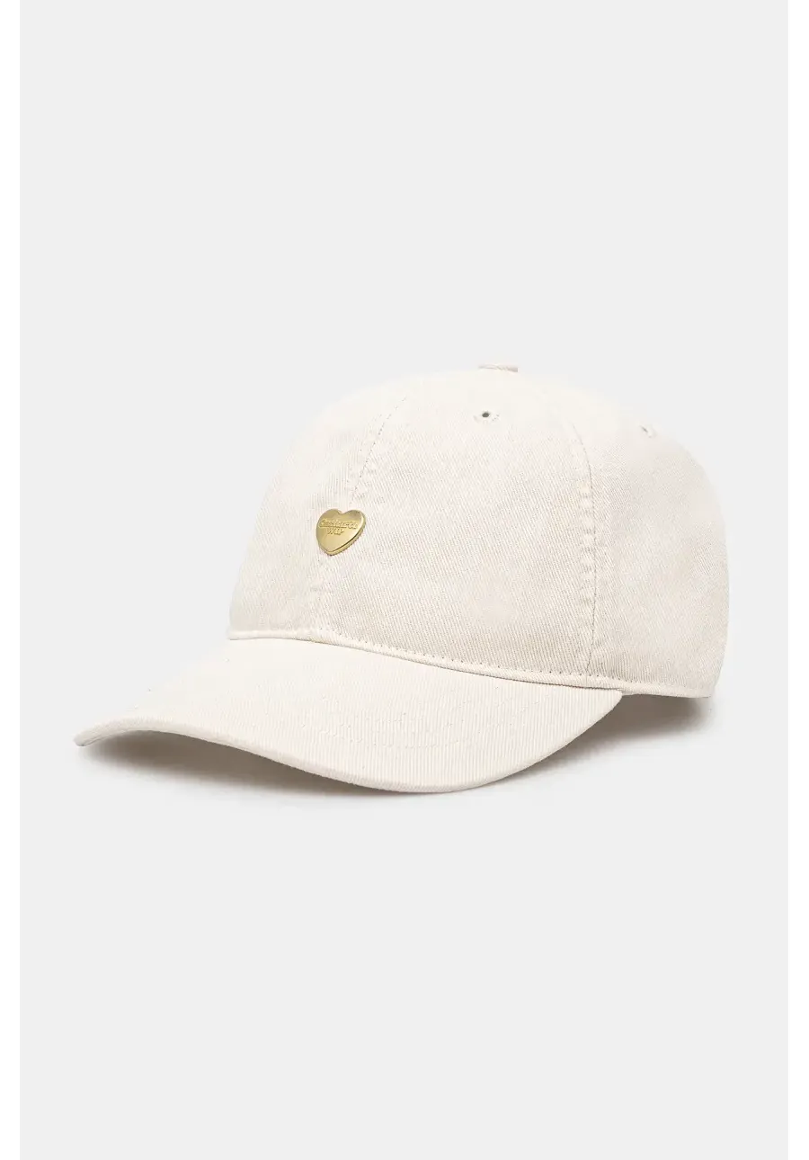 obrazek 1 Carhartt WIP czapka z daszkiem Heart Metal Cap kolor beżowy gładka I034609