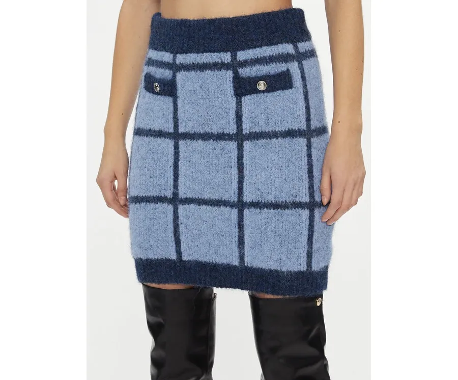 obrazek 1 Guess Spódnica ołówkowa W3BD0O Z3BP0 Niebieski Slim Fit