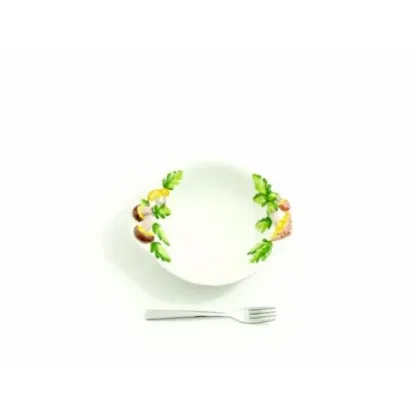 Zdjęcie Mała miska na zupę zdobiona motywem grzybów - Le Ceramiche