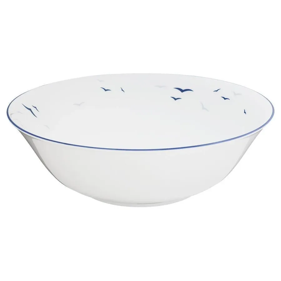 obrazek 1 Duża okrągła porcelanowa miska z Niemiec zdobiona motywem ptaków - Tettau