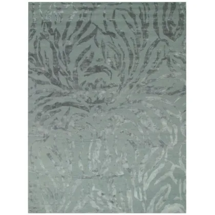 Zdjęcie Szary dywan z wełny z domieszką jedwabiu