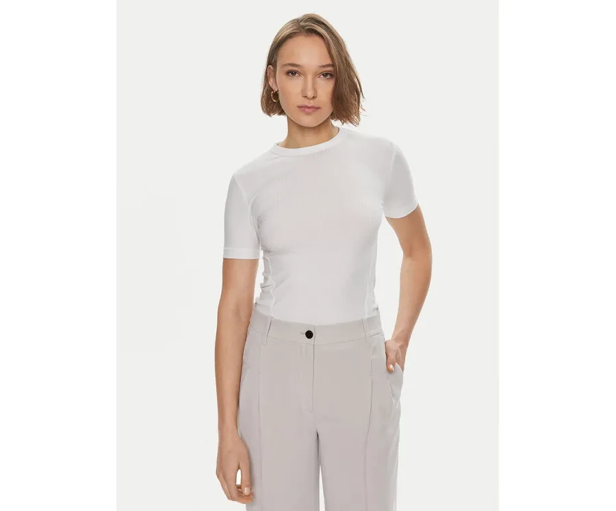 obrazek 1 Calvin Klein T-Shirt K20K206553 Biały Slim Fit