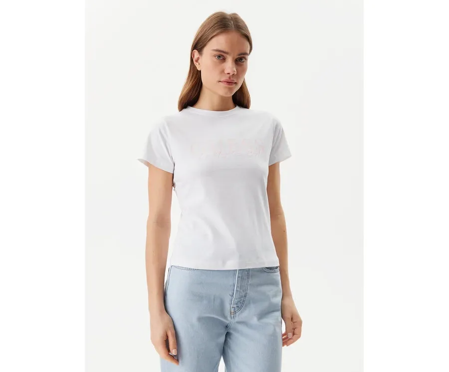 obrazek 1 Guess T-Shirt V5GI15 J1314 Biały Slim Fit