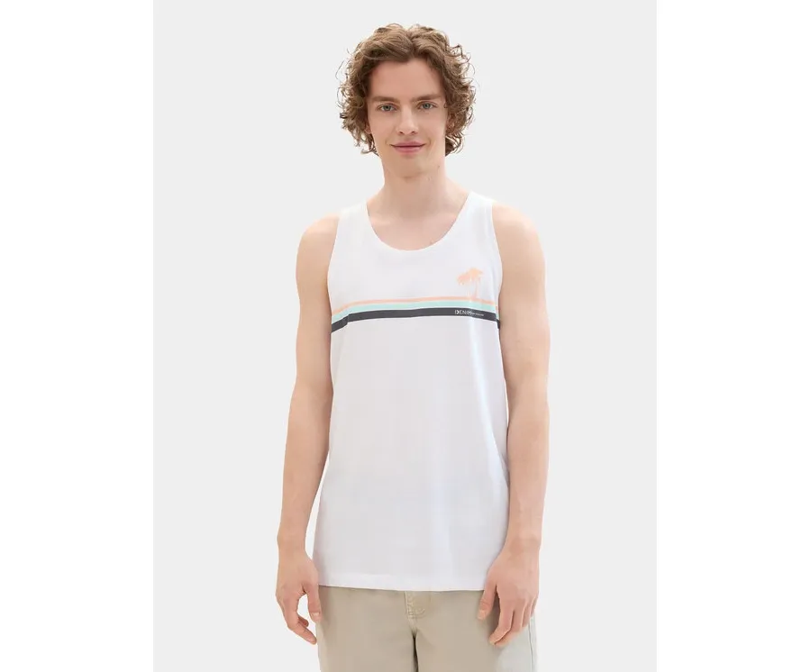 obrazek 1 Tom Tailor Denim Tank top 1042073 Biały Regular Fit