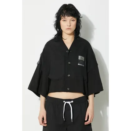 Zdjęcie Undercover koszula Shirt damska kolor czarny relaxed UC1D1406.2