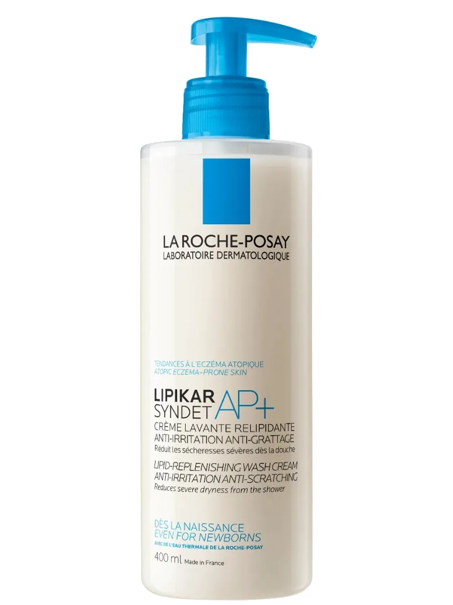 obrazek 1 La Roche-Posay Lipikar Syndet AP+ Krem do mycia twarzy i ciała do skóry suchej i podrażnionej 400 ml