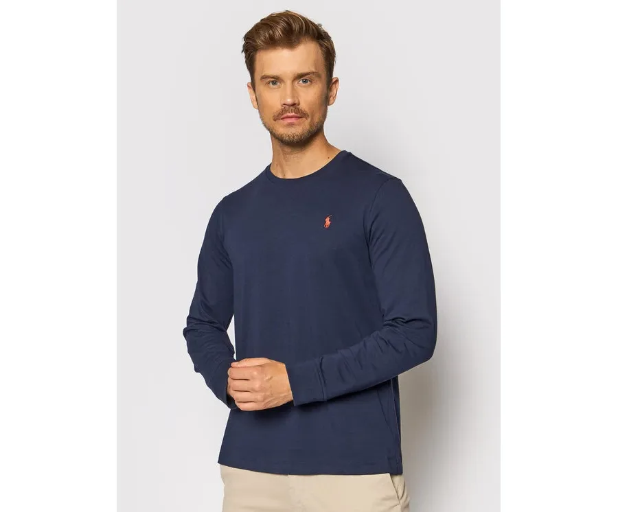 obrazek 1 Polo Ralph Lauren Longsleeve Classics 710671468024 Granatowy Slim Fit