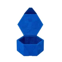 Picture Blue suede accessory box