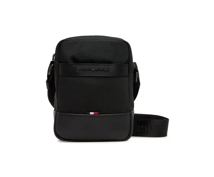 obrazek 1 Tommy Hilfiger Saszetka Th Nylon Travel Mini Reporter AM0AM13472 Czarny