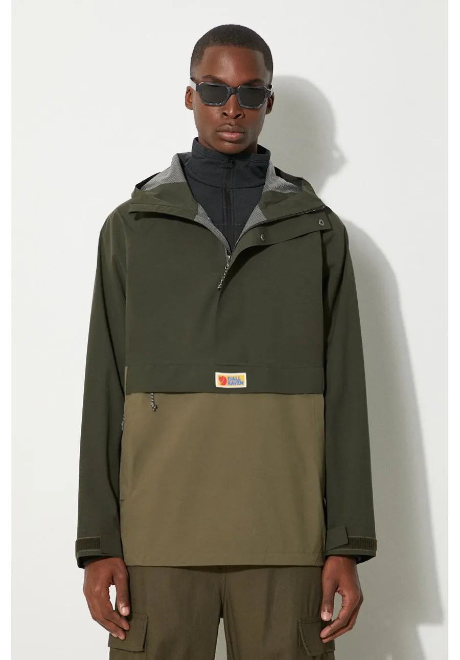 obrazek 1 Fjallraven kurtka przeciwdeszczowa  Vardag Hydratic Anorak męska kolor zielony przejściowa F86688.662.625-625