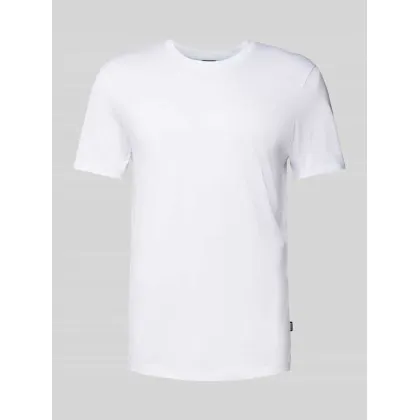 Zdjęcie T-shirt z prążkowanym, okrągłym dekoltem model ‘Tessler’