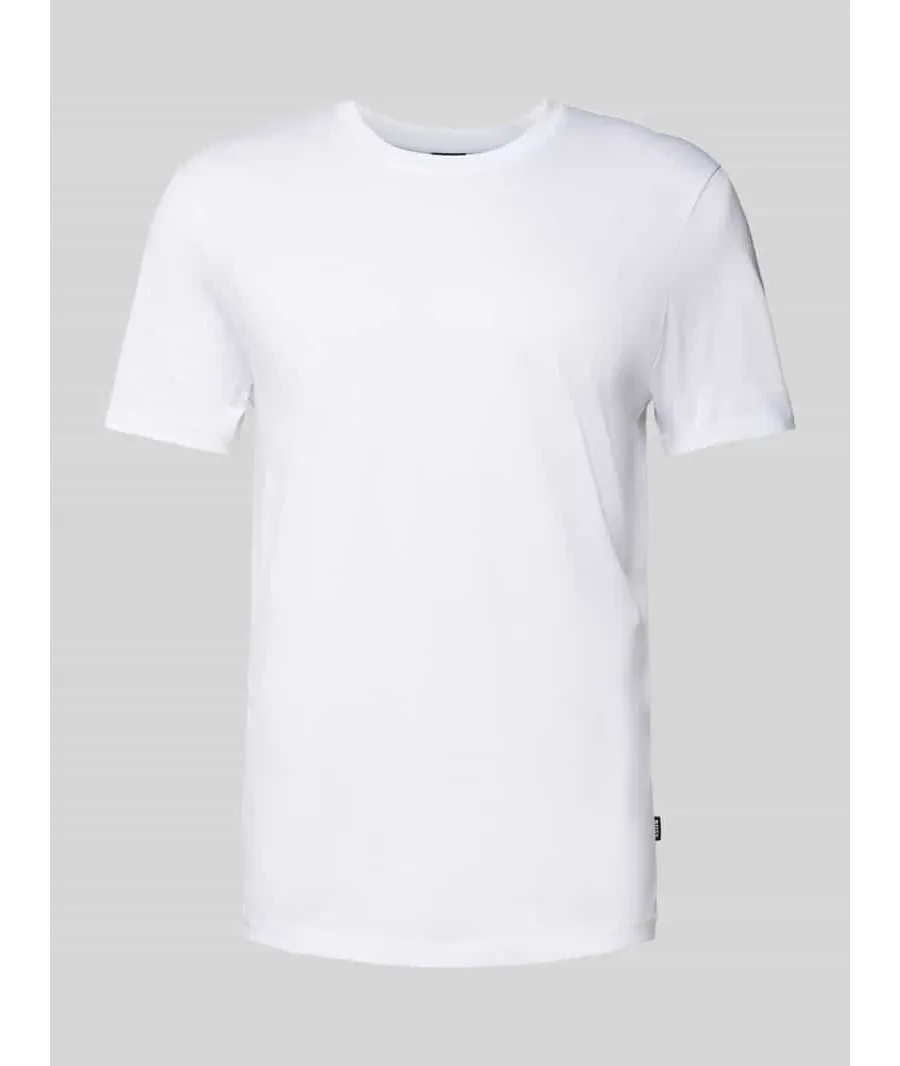 obrazek 1 T-shirt z prążkowanym, okrągłym dekoltem model ‘Tessler’