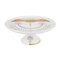 Picture Porcelain cake stand with a large leg and a decorative motif - Vista Alegre